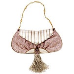 Silver bag with tassel detail, Anya Hindmarch.