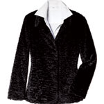 Faux-fur blazer, Ann Taylor.