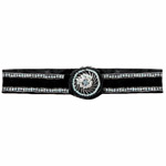 Bead-and-sequin velvet belt, Gap.