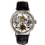 Platinum case with alligator strap watch, Breguet, Breguet.