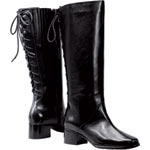 Leather boots (comes larger width and calf sizes from medium, to extra, extra wide), Silhouettes.