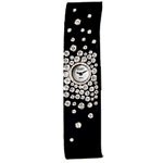 Diamonds on leather strap with mother-of-pearl dial, Van Cleef & Arpels.