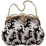 Beaded brocade evening bag, Inge Christopher.