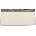 Velvet clutch with beaded trim, Ralph Lauren Collection.