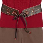 Tie-front belt, J. Jill.