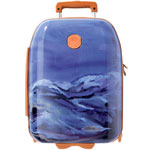 Polycarbonate suitcase with leather trim, Bric's.
