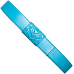 Leather belt with woven closure, Salvatore Ferragamo.