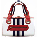 Cotton bag with leather and brass, Kenzo.