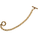 22kt-gold-plated link bracelet, Linda Levinson.