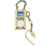Leather iPod cover with wooden beads, Rafe.