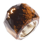 Crystal-and-rhodium ring, Swarovski.