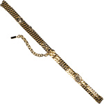 Gold-vermeil chain belt, Versace.