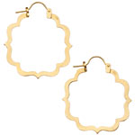 18kt-gold hoops, Vicente Agor.
