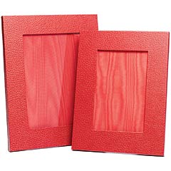 Leather photo frames, Smythson of Bond Street.