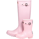 Original Wellington rubber boots in pink, Hunter.