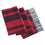 Striped scarf of lambs wool angora blend, Paul Stuart.