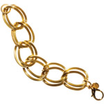 14kt-gold-plated bracelet, Isaac Manevitz for Ben-Amun.