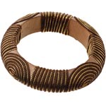 Metallic wood bracelet, Forever 21.