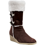 Shearling Aspen Sienna boots in brown, Rafe.