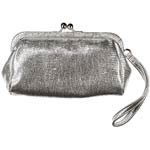 Faux leather clutch, White House Black Market.