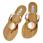 Beaded sandal with shell, Tamara Catz.