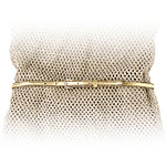 Metallic leather belt, Coach.
