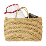 Woven leather tote, Vivre.