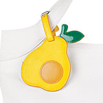Faux-leather pear tag, Gap.