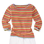 Striped cashmere sweater, Lands' End.