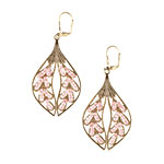 Metal earrings with glass beads, Planet Funk.