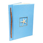 Photo album with starfish ornament (also available in natural or orange), Andrianna Home.