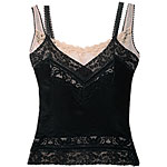 Silk crêpe camisole with lace trim, D&G.