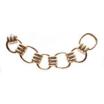 22kt-gold link bracelet, Linda Lee Johnson.