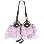 Silk bag with feathers, Jamin Puech.