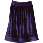 Silk velvet skirt, Burberry Prorsum.