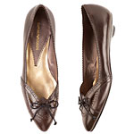 Leather flats, Emporio Armani.
