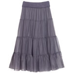 Silk chiffon skirt, Velvet by Graham & Spencer.