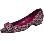 Lurex brocade flats, Hollywould.