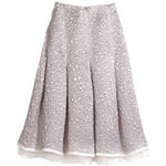 Metallic brocade skirt, Lela Rose.