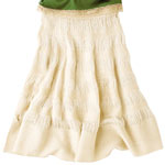Merino wool skirt, Helen Wang.