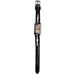 Watch with crocodile band, Emporio Armani.