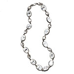 Sterling-silver necklace with cubic zirconia, Ralph Lauren Collection.