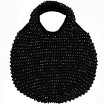 Beaded velvet slouch bag, Express Design Studio.