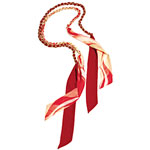 Silk scarf belt with chain, Mixit.