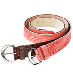 Embossed leather belts, Talbots.
