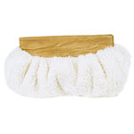 Sherpa fleece and leather bag, E. Zeus.