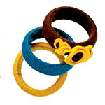 Wool bangles, Josette.