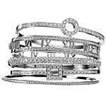 Bangles with diamonds set in platinum, Tiffany & Co..