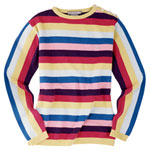 Striped cashmere sweater, Lacoste.