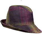 Wool tweed fedora, Kangol.